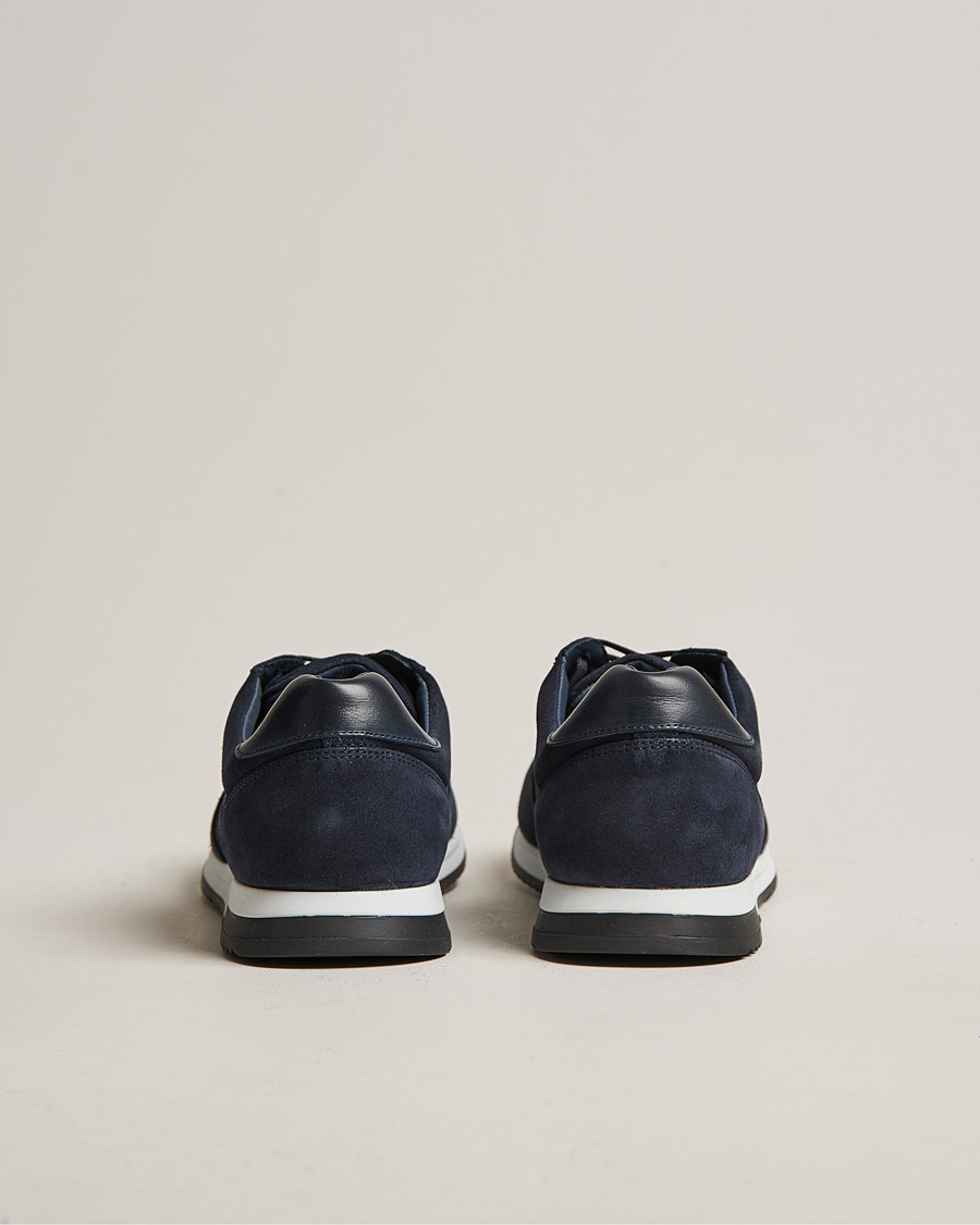 Men | Sneakers | Design Loake | Loake 1880 Bannister Running Sneaker Navy Suede