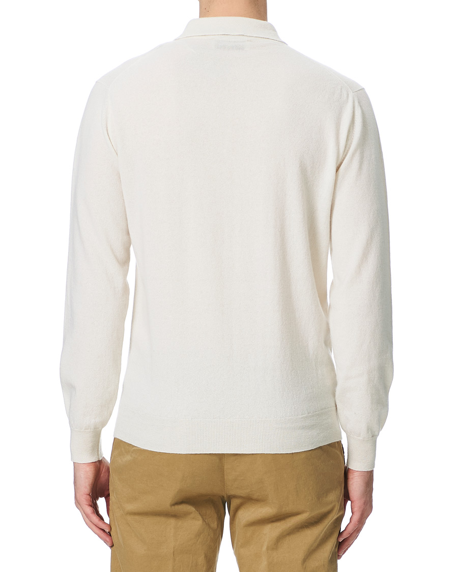 Men | Sweaters & Knitwear | Altea | Todd & Duncan Cashmere Polo Ice White