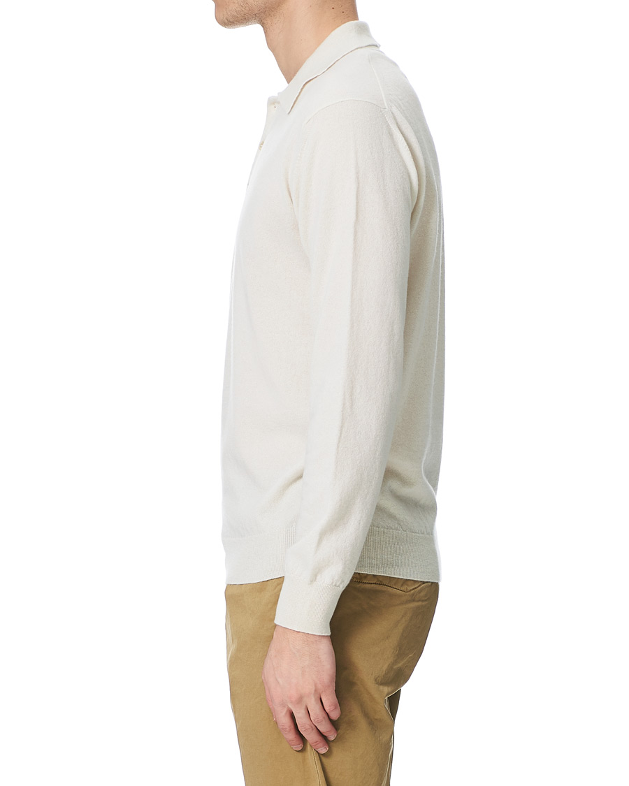 Men | Sweaters & Knitwear | Altea | Todd & Duncan Cashmere Polo Ice White