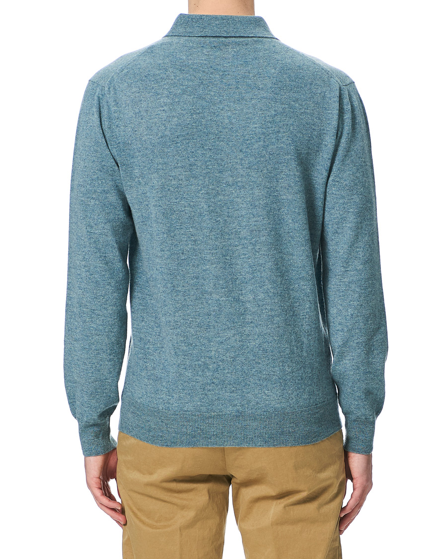 Men | Sweaters & Knitwear | Altea | Todd & Duncan Cashmere Polo Oribe Green