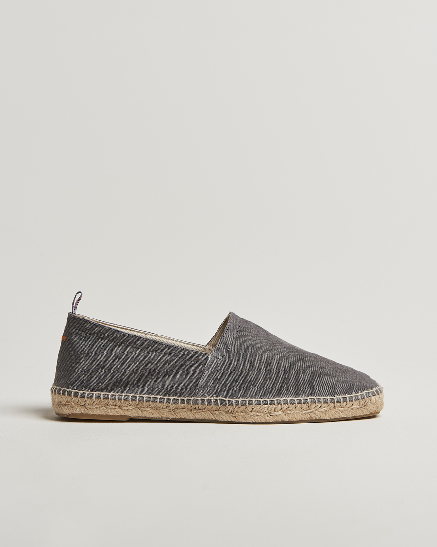 Men | Espadrilles | Castañer | Pablo Washed Canvas Espadrilles Charcoal
