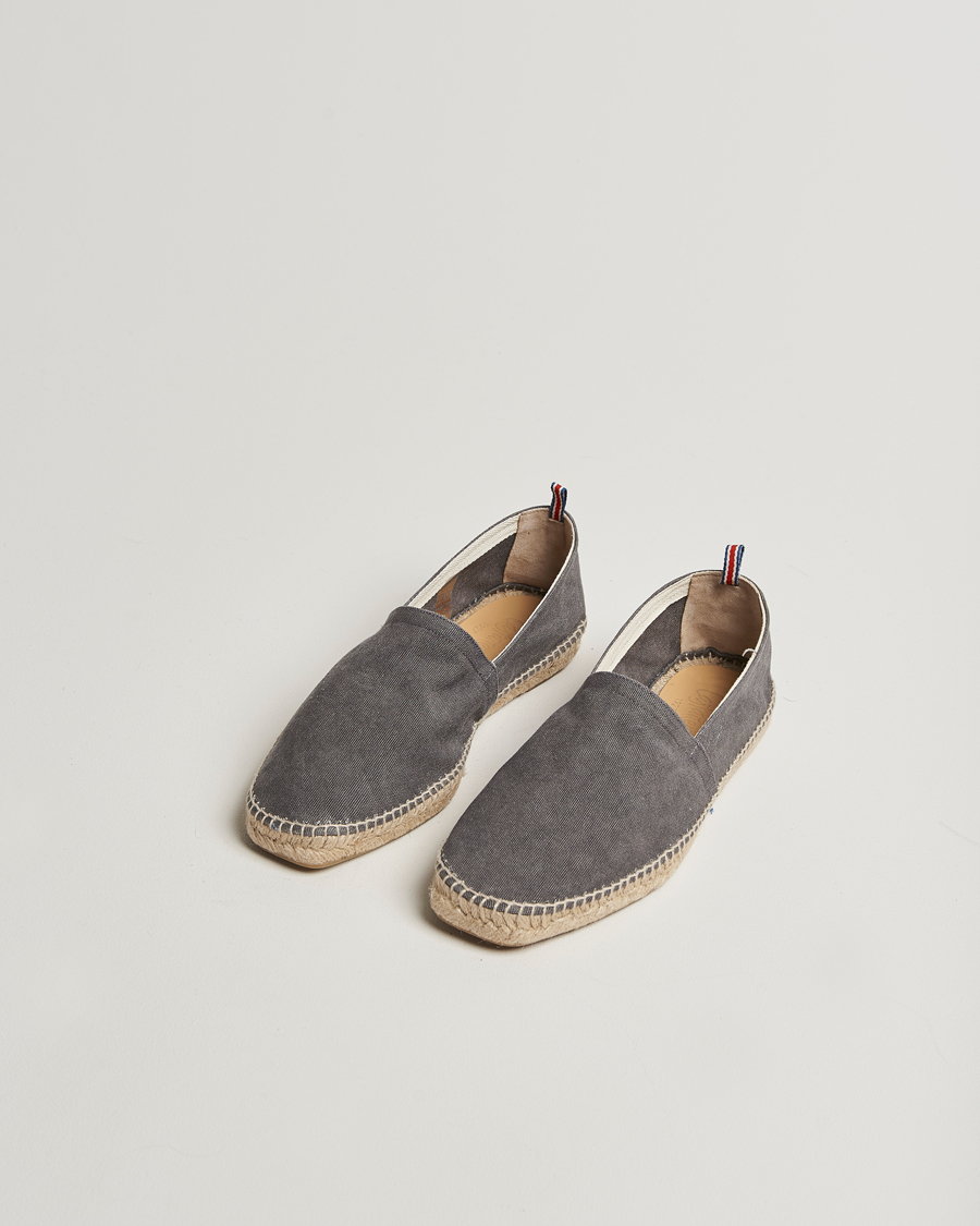 Men | Espadrilles | Castañer | Pablo Washed Canvas Espadrilles Charcoal