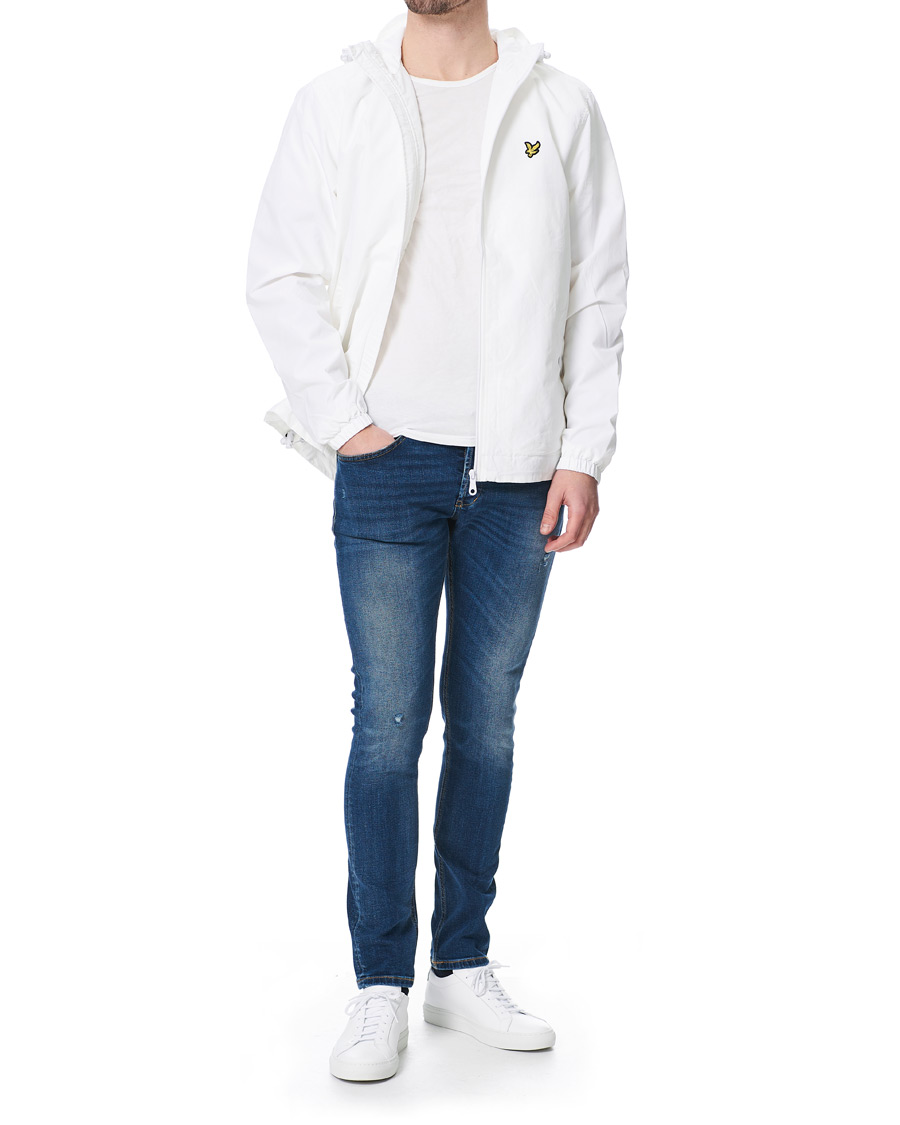Men | Coats & Jackets | Lyle & Scott | Zip Through Hooded Jacket White
