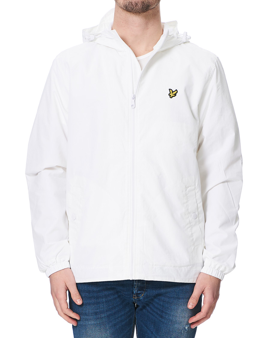 Men | Coats & Jackets | Lyle & Scott | Zip Through Hooded Jacket White