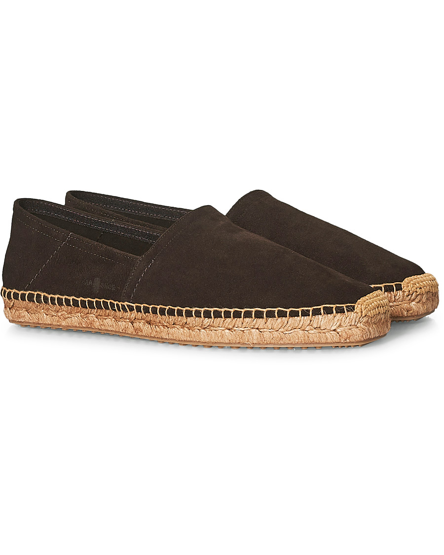 Men | Car Shoe Flex Sole Espadrillas Dark Brown Suede | Car Shoe | Flex Sole Espadrillas Dark Brown Suede