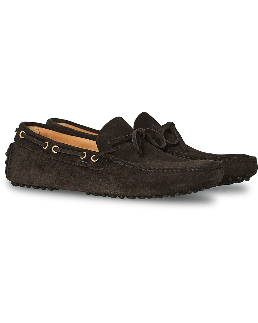 Men | Car Shoe Driver Moccasin Dark Brown Suede | Car Shoe | Driver Moccasin Dark Brown Suede