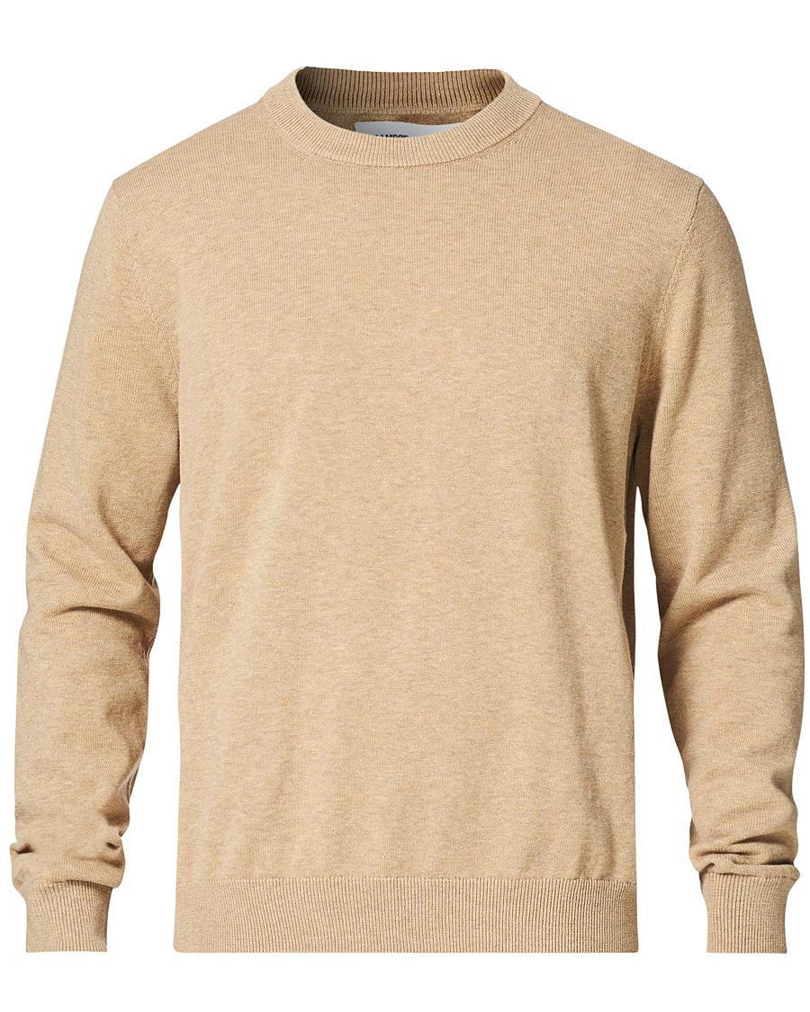 Men | Sweaters & Knitwear | Samsøe Samsøe | Samsøe & Samsøe Thijs Cotton/Cashmere Crew Neck Humus