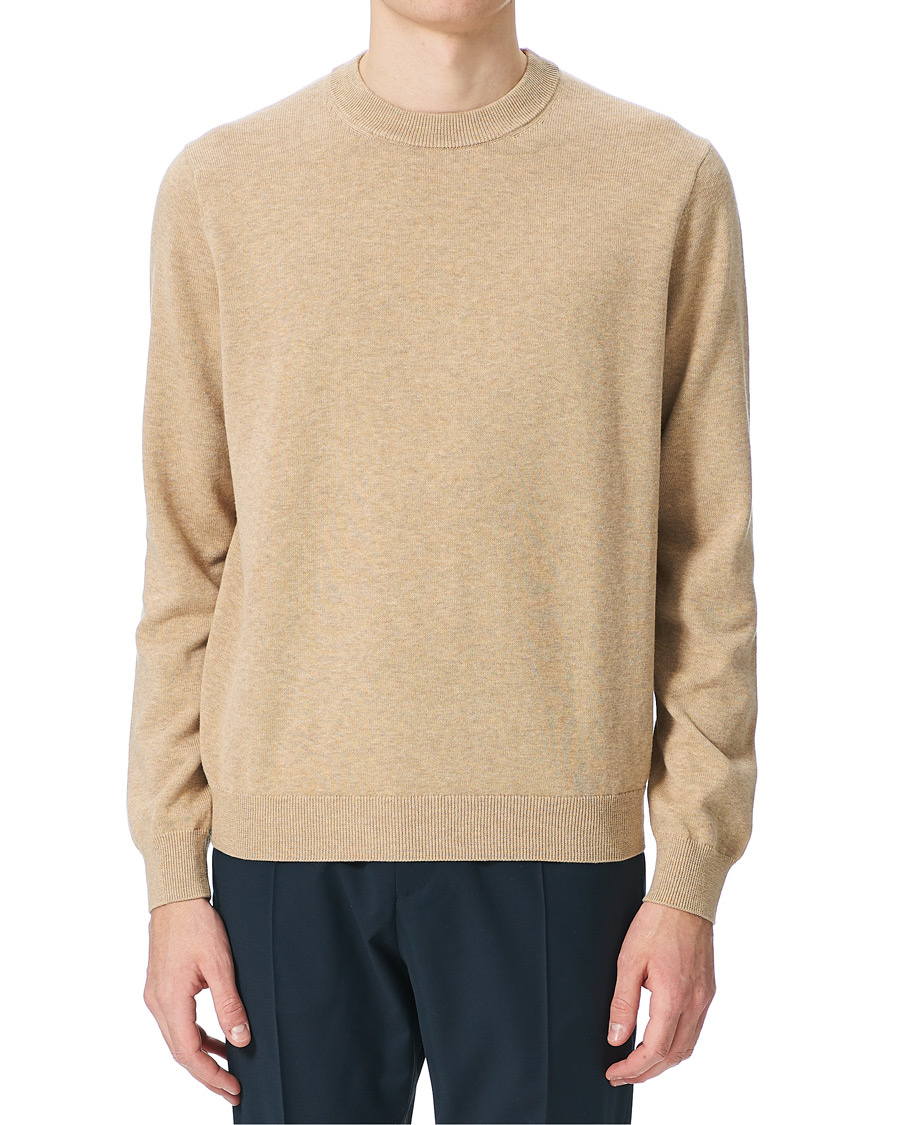 Men | Sweaters & Knitwear | Samsøe Samsøe | Samsøe & Samsøe Thijs Cotton/Cashmere Crew Neck Humus