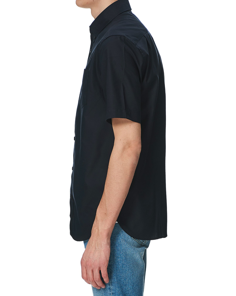 Men | Shirts | Fred Perry | Short Sleeve Oxford Shirt Navy