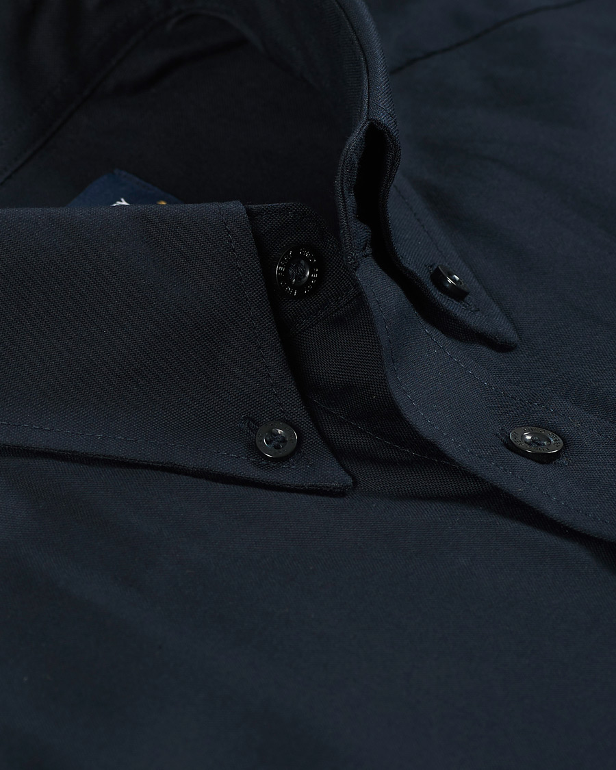 Men | Shirts | Fred Perry | Short Sleeve Oxford Shirt Navy