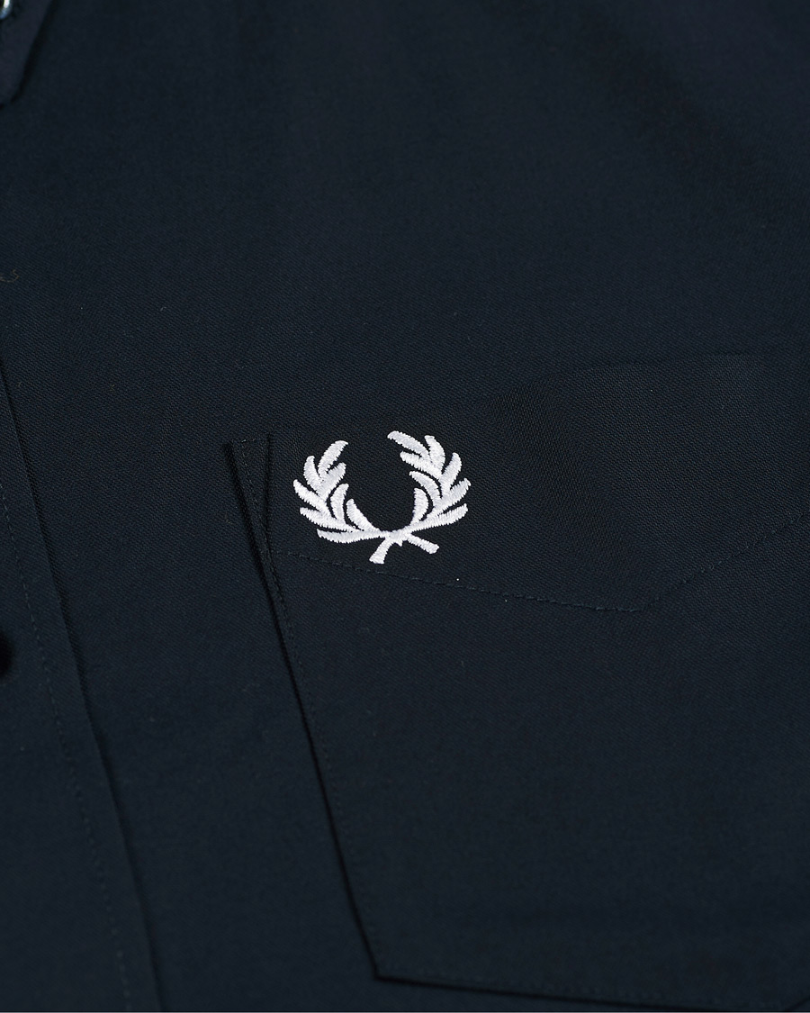 Men | Shirts | Fred Perry | Short Sleeve Oxford Shirt Navy