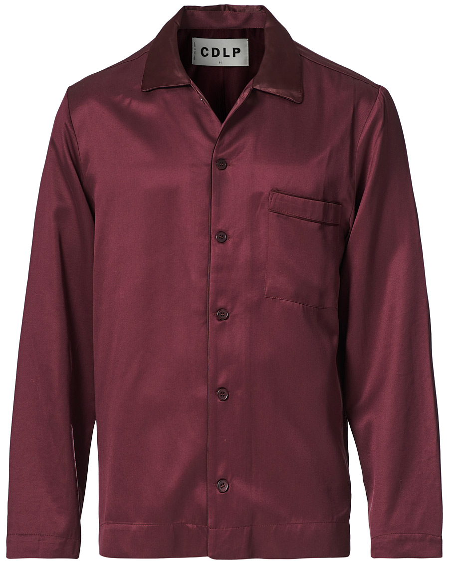 Men | Pyjamas & Robes | CDLP | Home Suit Long Sleeve Top Burgundy