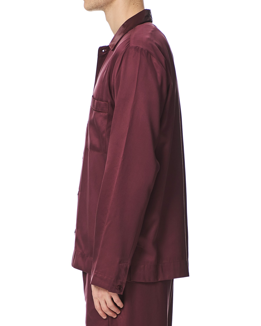 Men | Pyjamas & Robes | CDLP | Home Suit Long Sleeve Top Burgundy