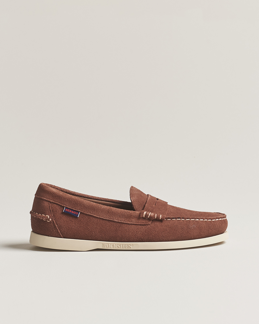 Men | Sebago Dan Suede Loafer Dark Brown | Sebago | Dan Suede Loafer Dark Brown