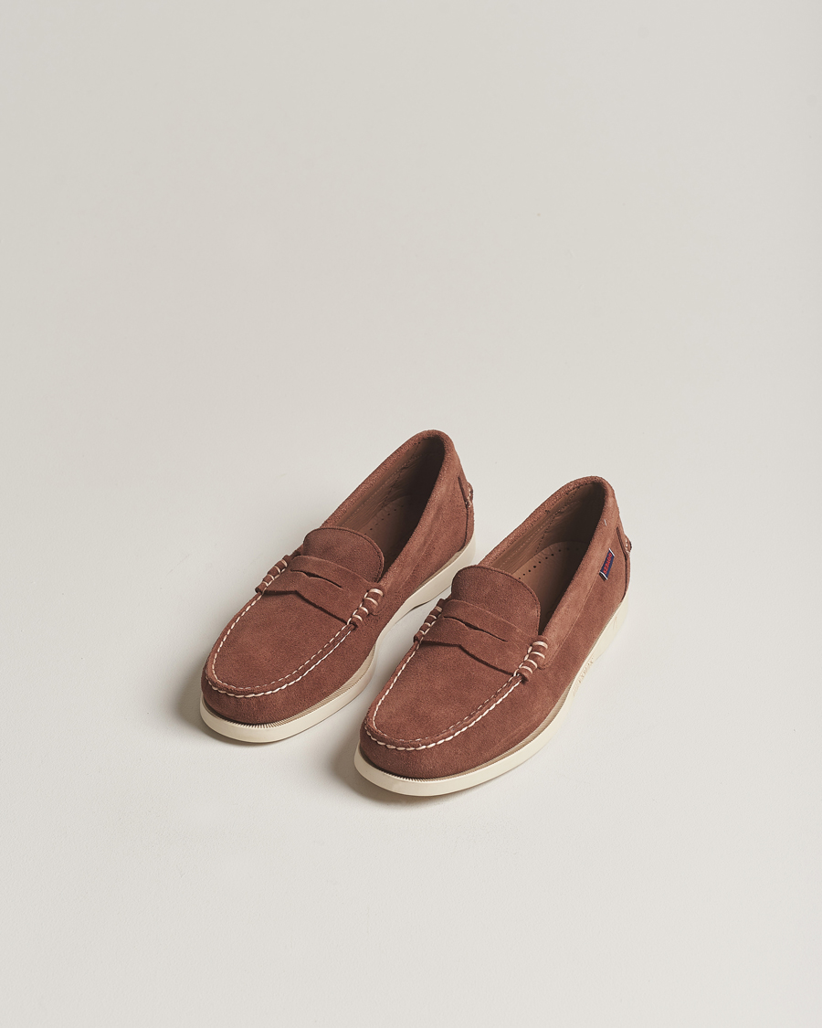 Men | Sebago Dan Suede Loafer Dark Brown | Sebago | Dan Suede Loafer Dark Brown