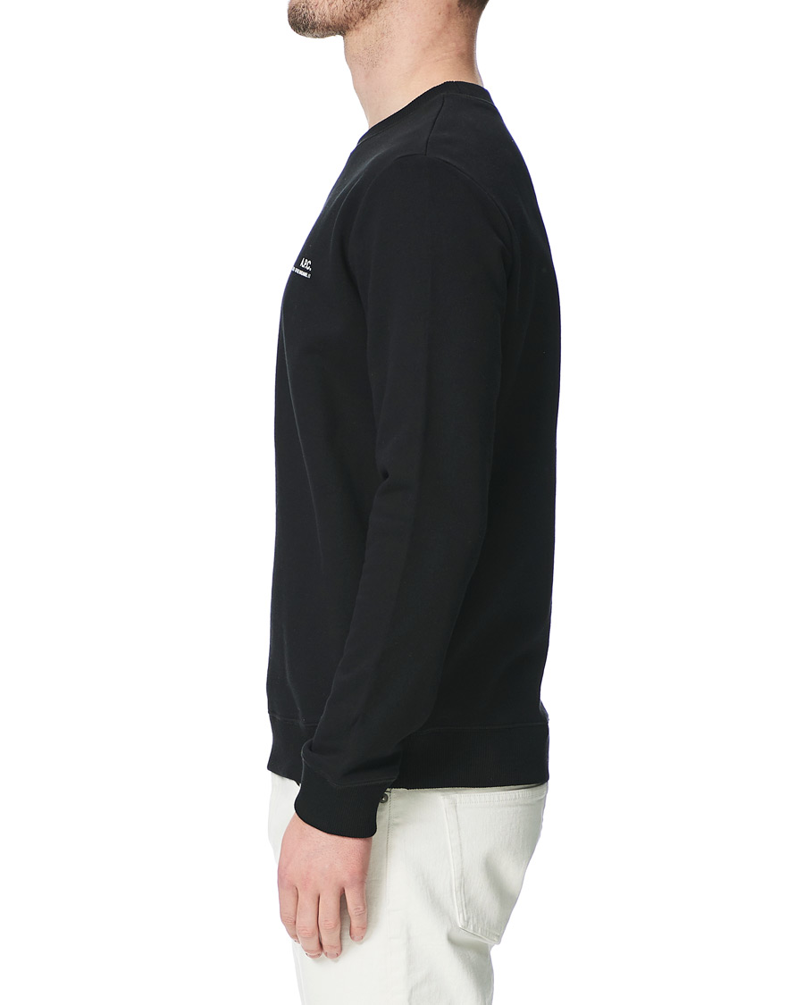 Men | Sweaters & Knitwear | A.P.C. | Item Crew Neck Sweatshirt Black