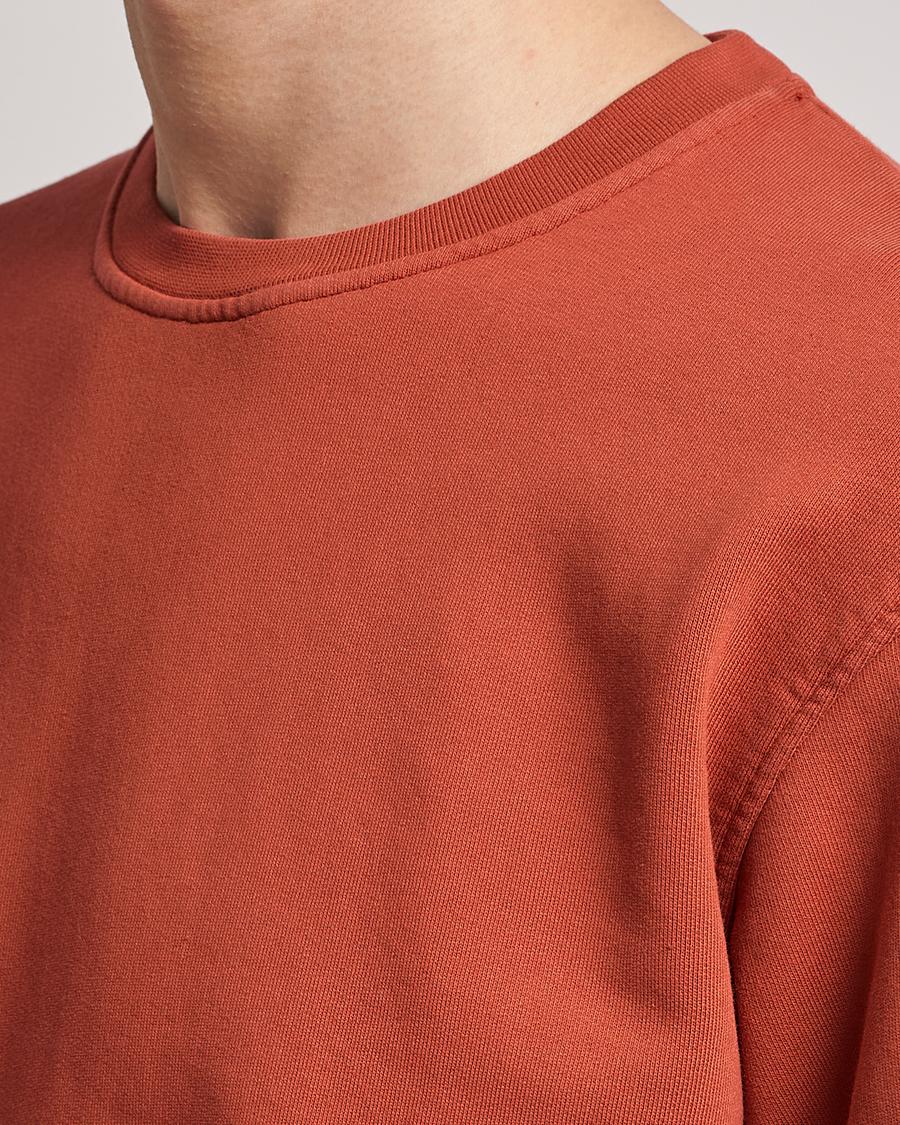Men | Sweaters & Knitwear | Colorful Standard | Classic Organic Crew Neck Sweat Dark Amber