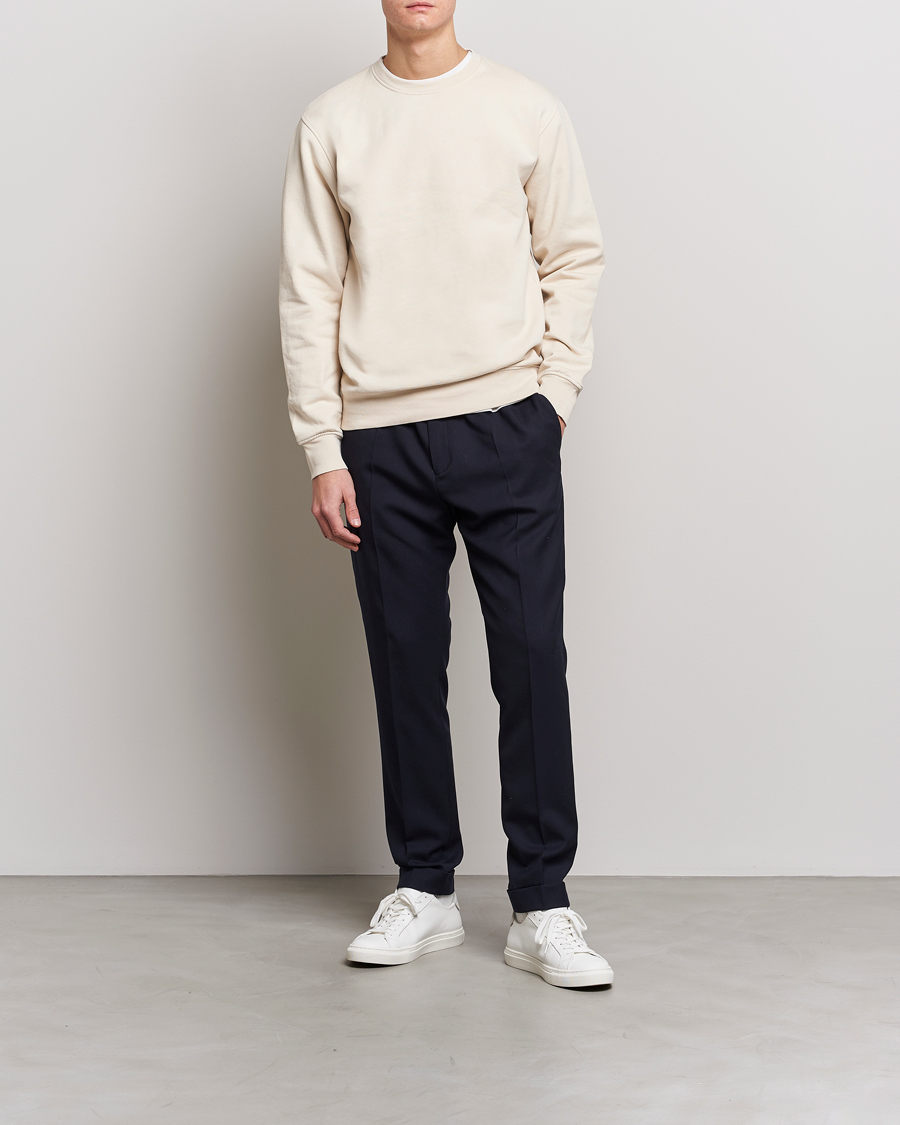 Men | Sweaters & Knitwear | Colorful Standard | Classic Organic Crew Neck Sweat Ivory White