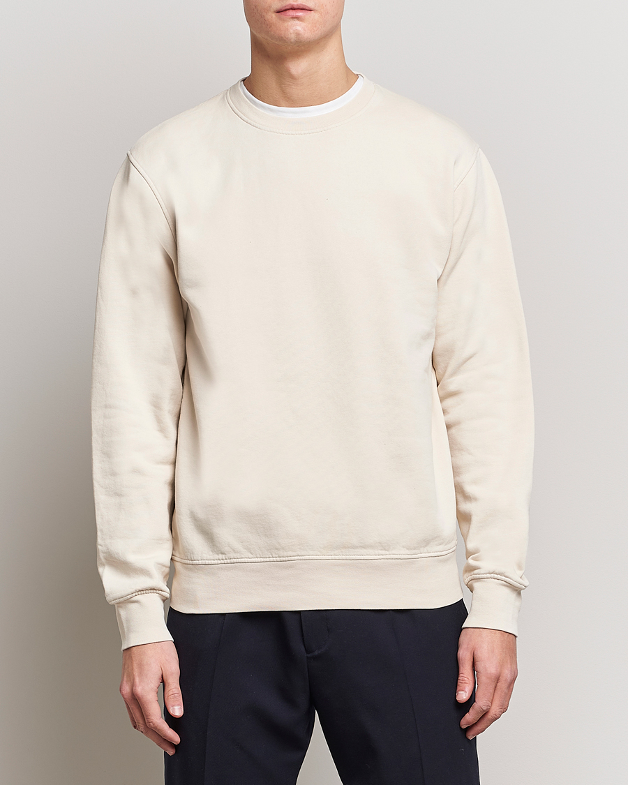 Men | Sweaters & Knitwear | Colorful Standard | Classic Organic Crew Neck Sweat Ivory White