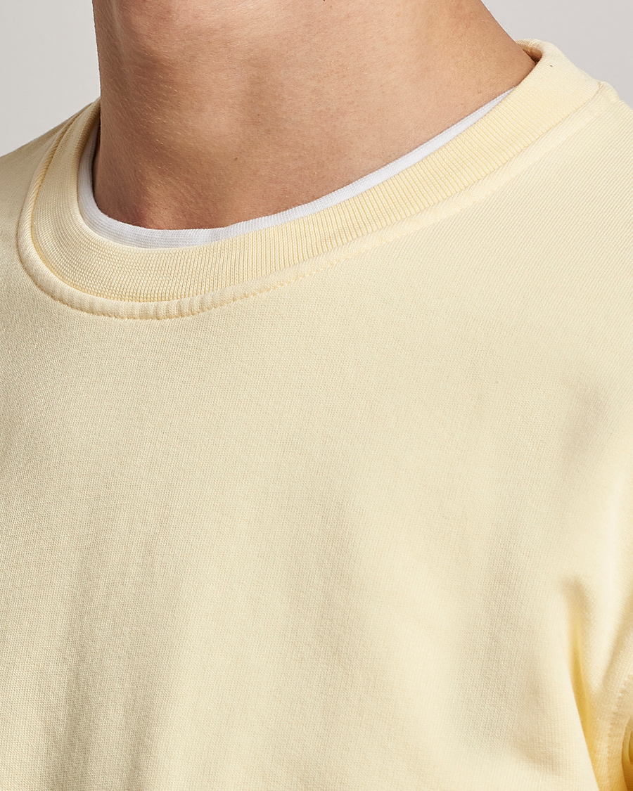 Men | Sweaters & Knitwear | Colorful Standard | Classic Organic Crew Neck Sweat Soft Yellow