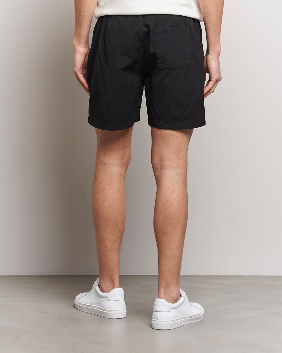 Men | Shorts | Colorful Standard | Classic Organic Twill Drawstring Shorts Deep Black