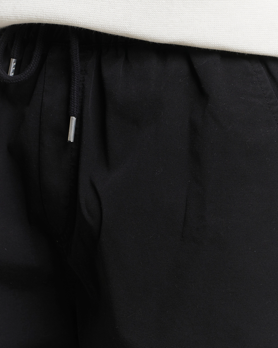 Men | Shorts | Colorful Standard | Classic Organic Twill Drawstring Shorts Deep Black