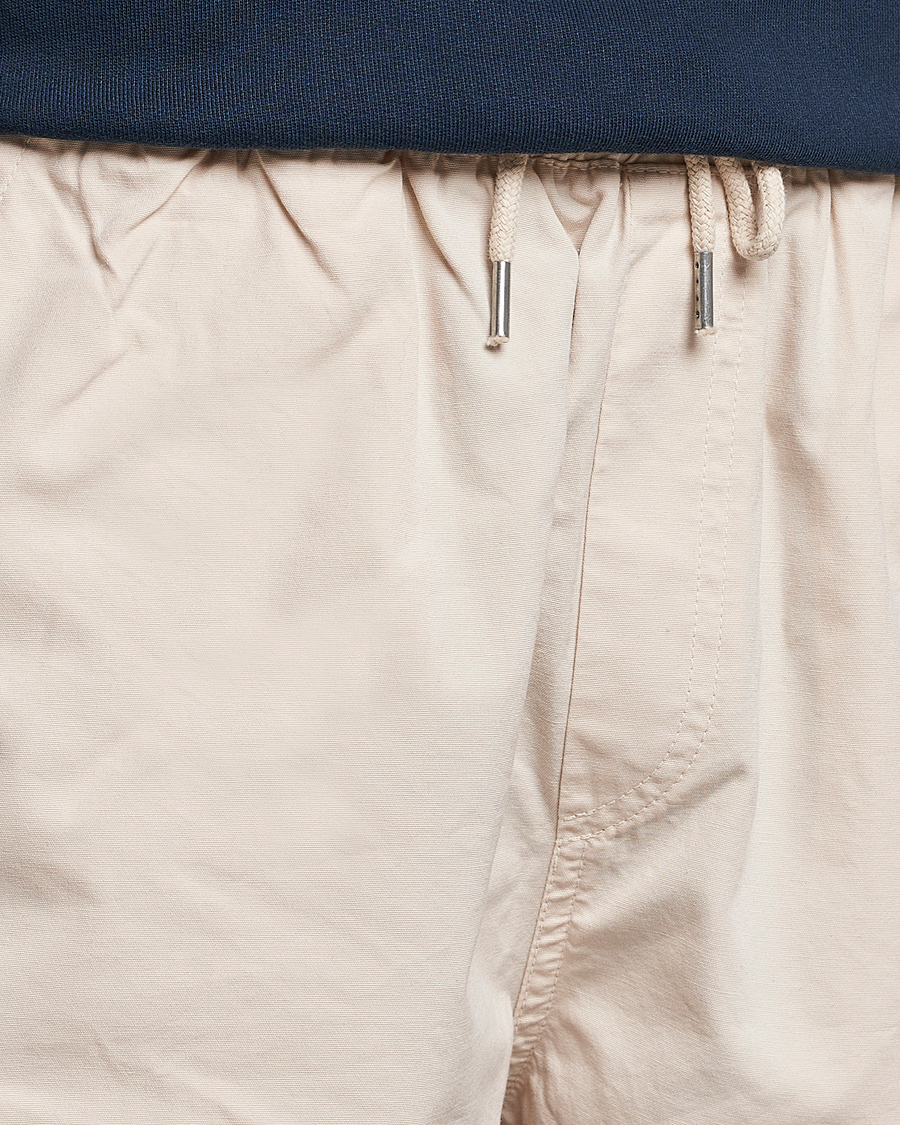 Men | Shorts | Colorful Standard | Classic Organic Twill Drawstring Shorts Ivory White