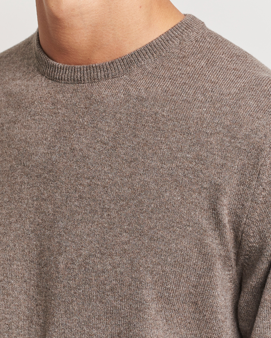 Men | Sweaters & Knitwear | Piacenza Cashmere | Cashmere Crew Neck Sweater Brown