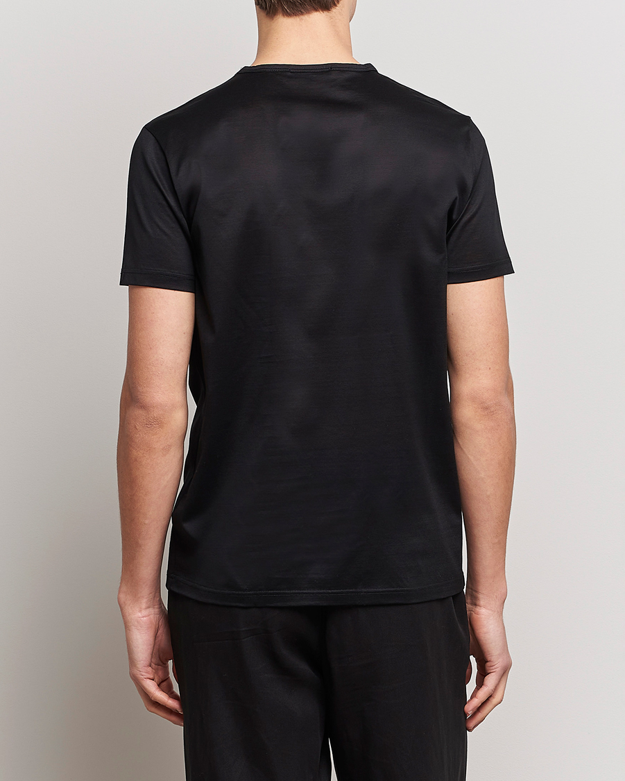 Men | T-Shirts | Zegna | Filoscozia Fine Cotton Crew Neck T-Shirt Black