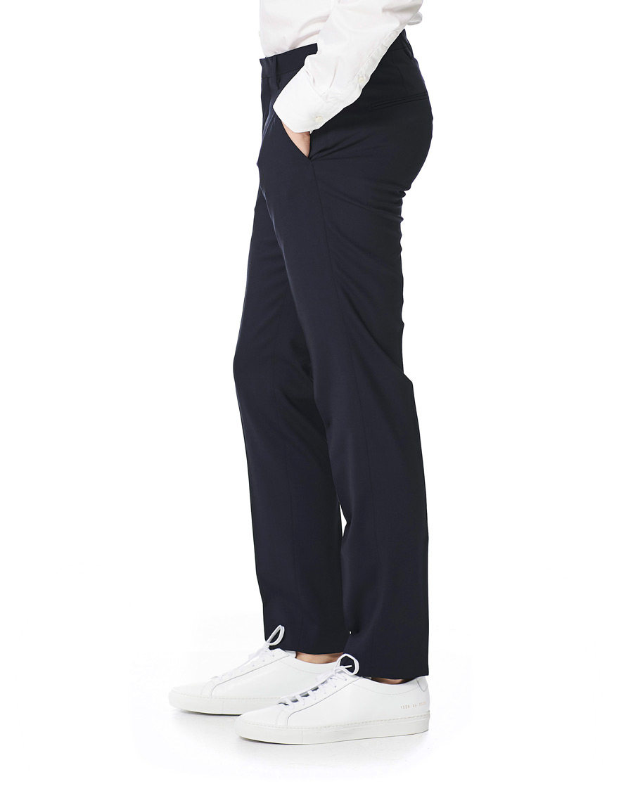 Men | Trousers | Tiger of Sweden | Thodd Wool Suit Trousers Navy