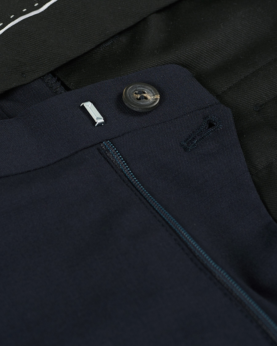 Men | Trousers | Tiger of Sweden | Thodd Wool Suit Trousers Navy