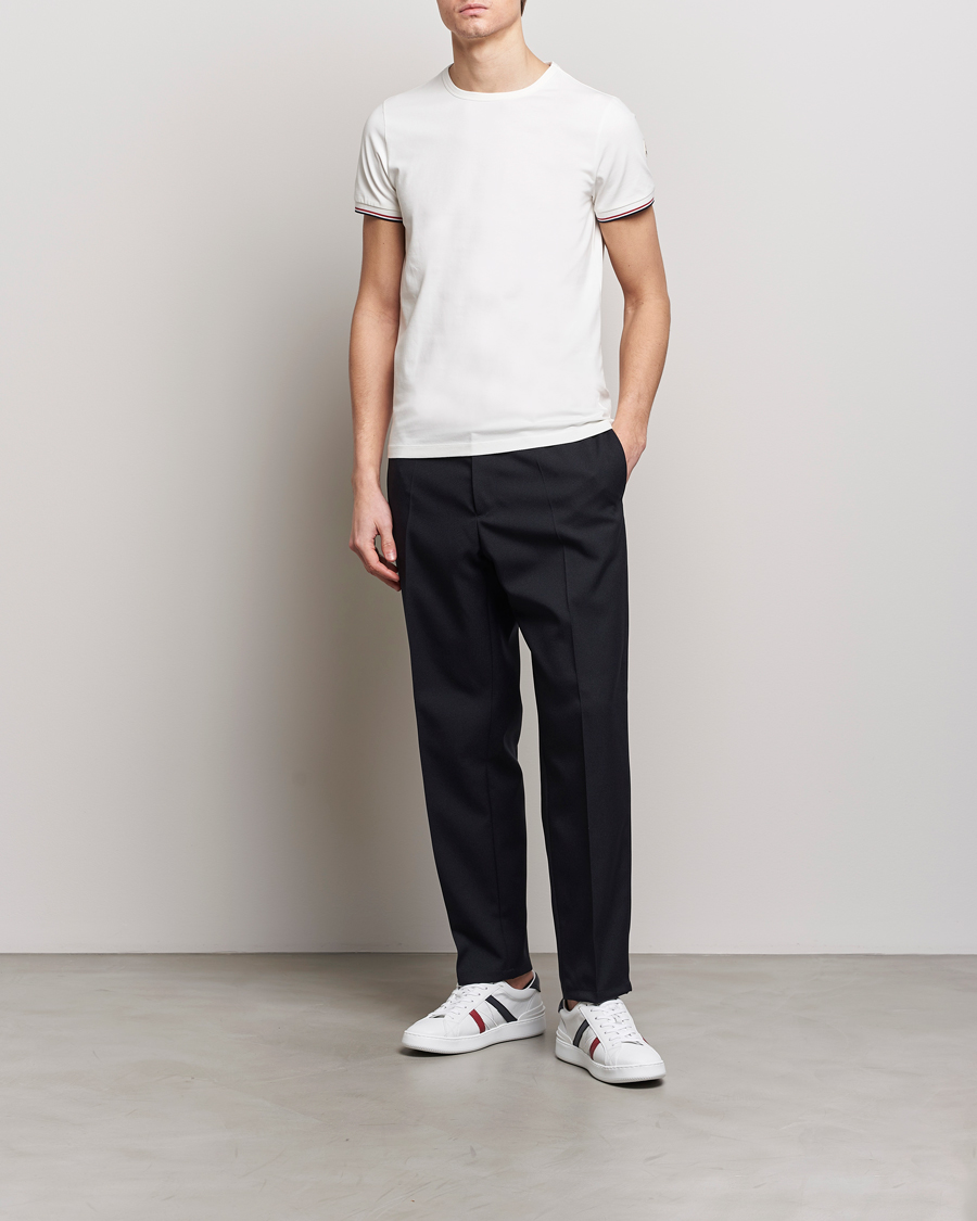 Men | T-Shirts | Moncler | Shoulder Logo T-Shirt Off White