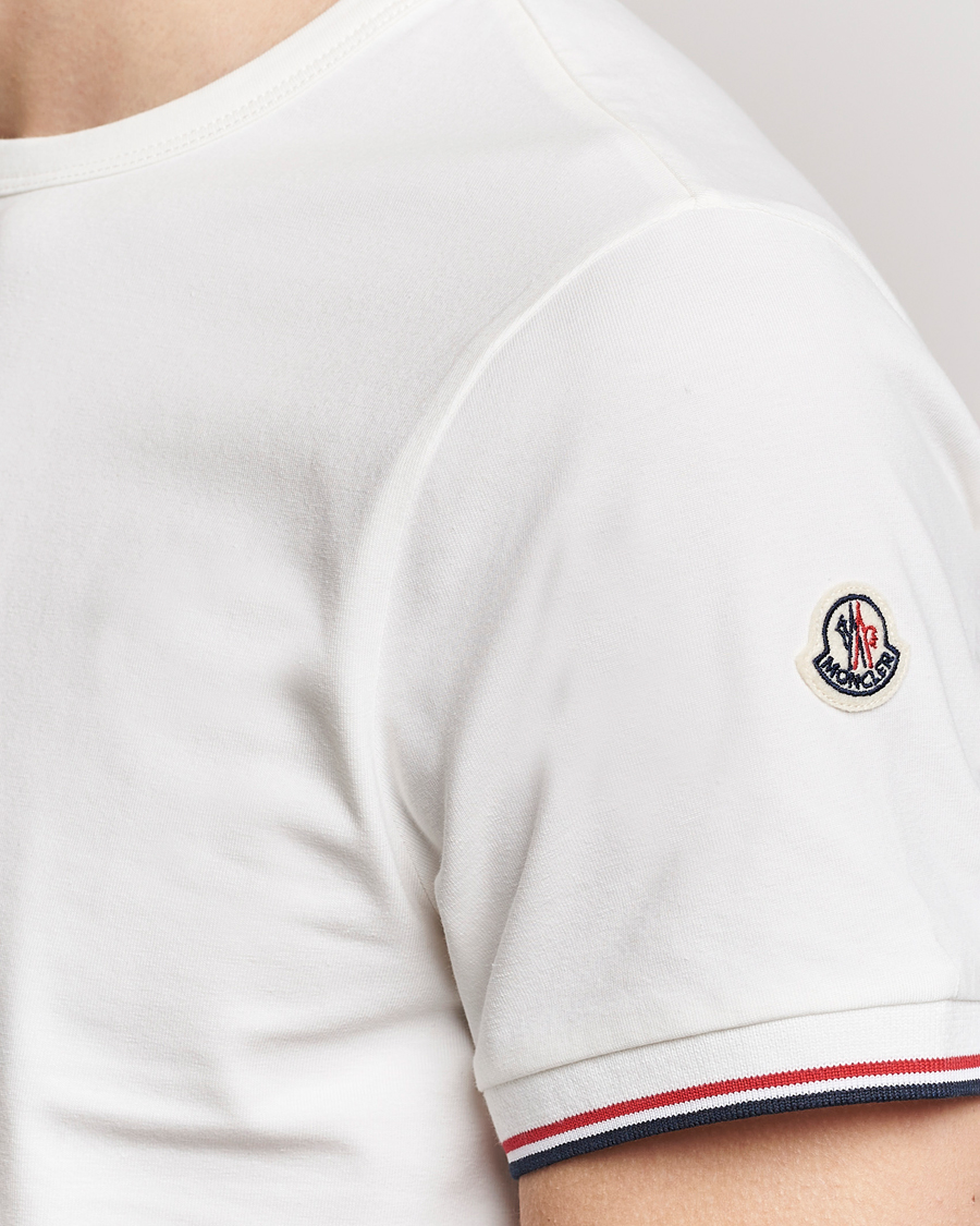 Men | T-Shirts | Moncler | Shoulder Logo T-Shirt Off White