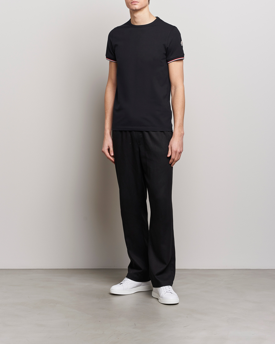 Men | T-Shirts | Moncler | Shoulder Logo T-Shirt Black