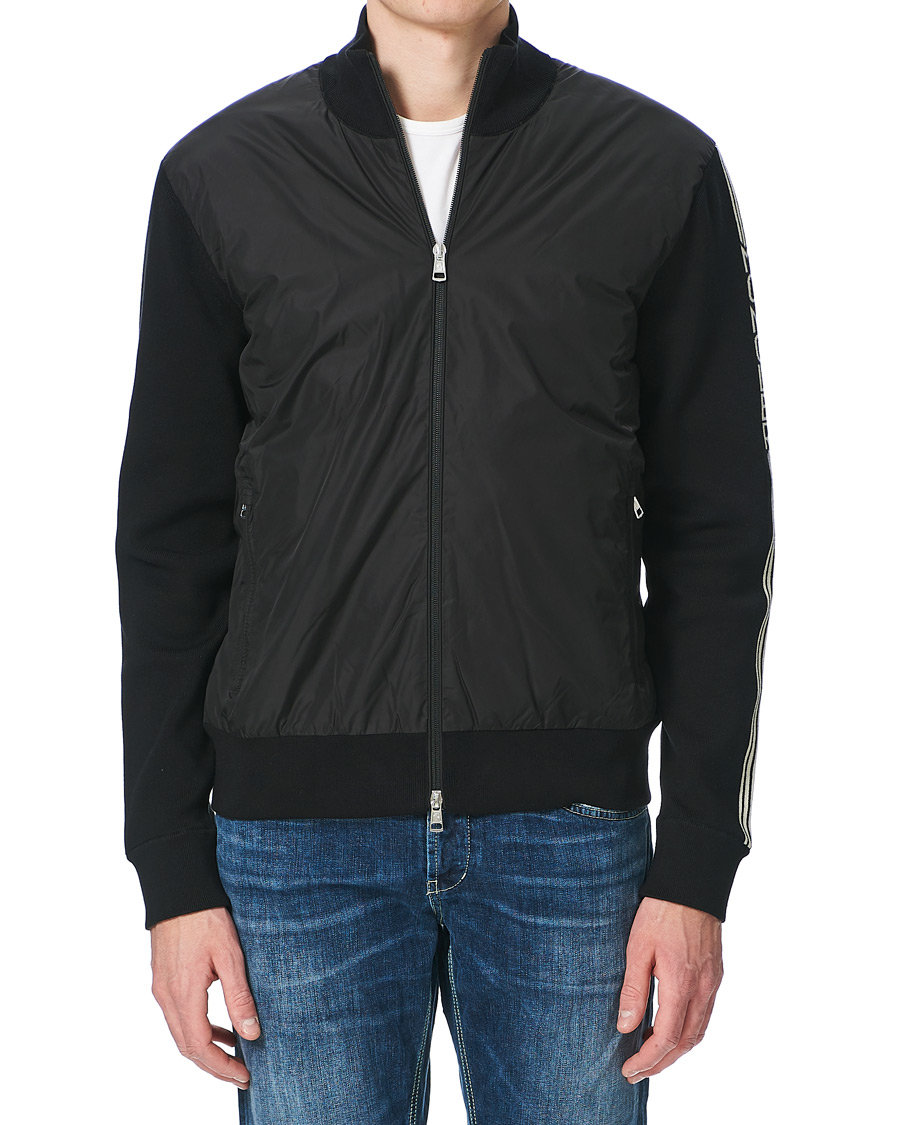 Men | Sweaters & Knitwear | Moncler | Cardigan Padded Hybrid Black
