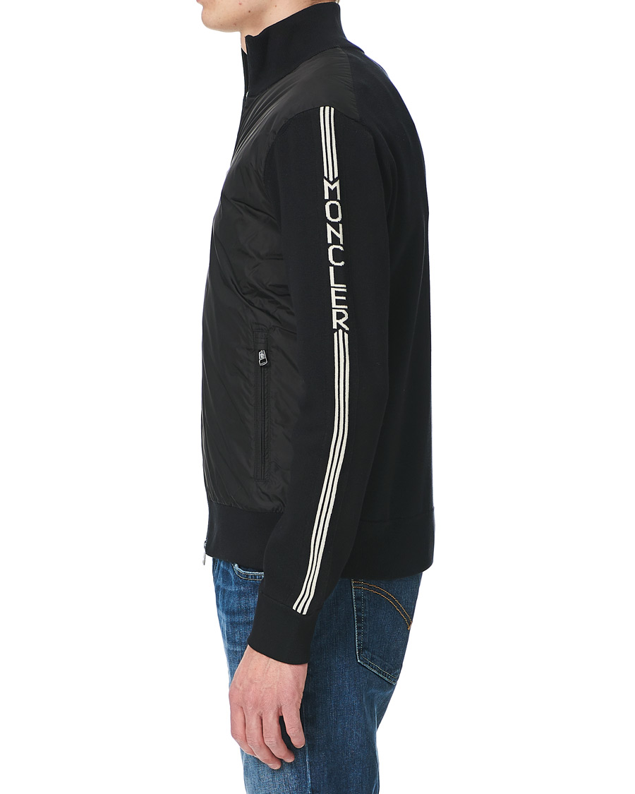 Men | Sweaters & Knitwear | Moncler | Cardigan Padded Hybrid Black