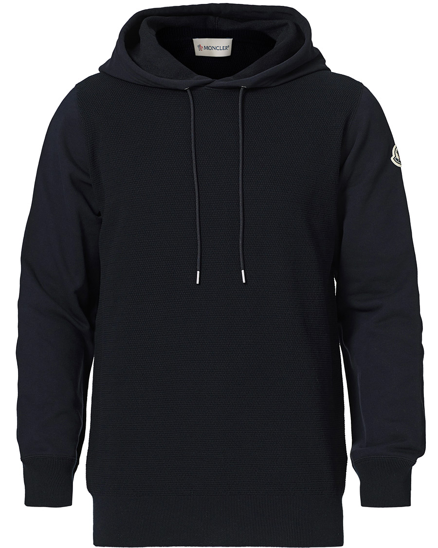 Men | Sweaters & Knitwear | Moncler | Girocollo Hoodie Navy