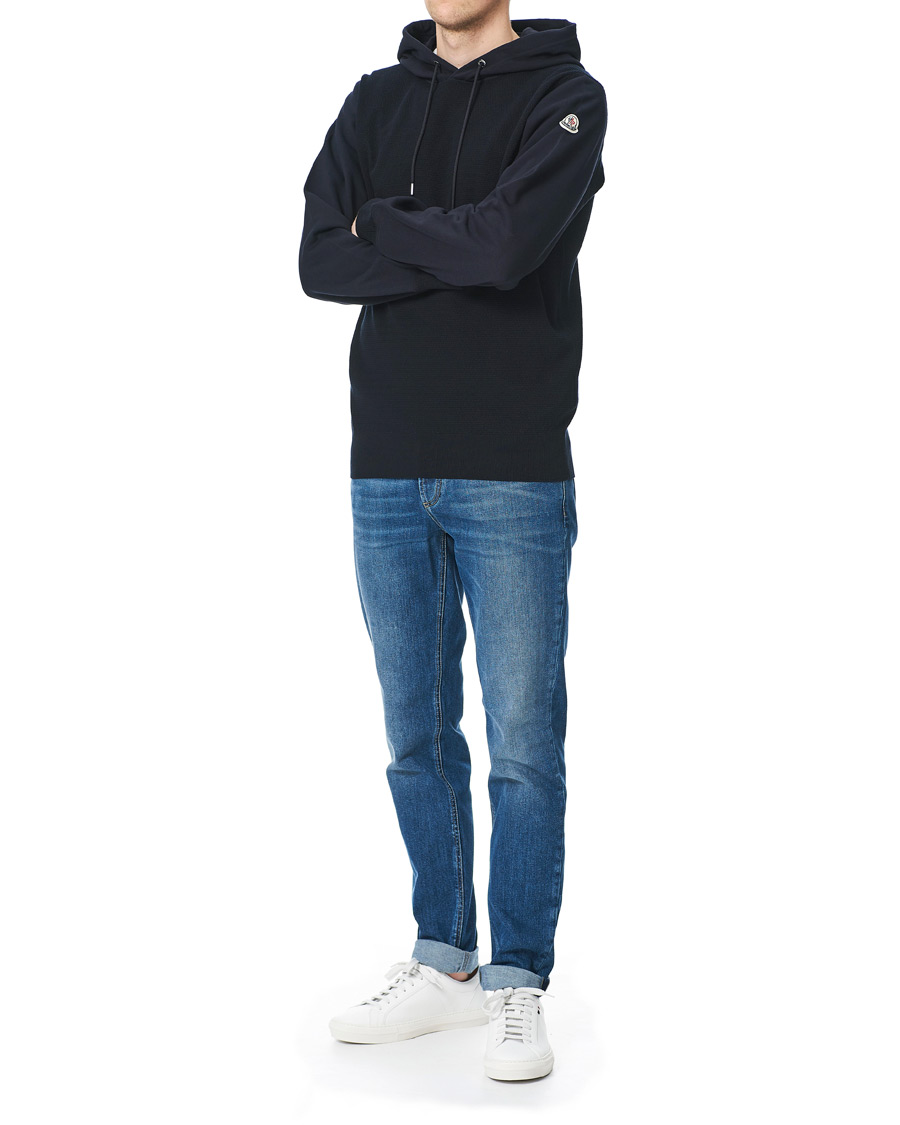 Men | Sweaters & Knitwear | Moncler | Girocollo Hoodie Navy