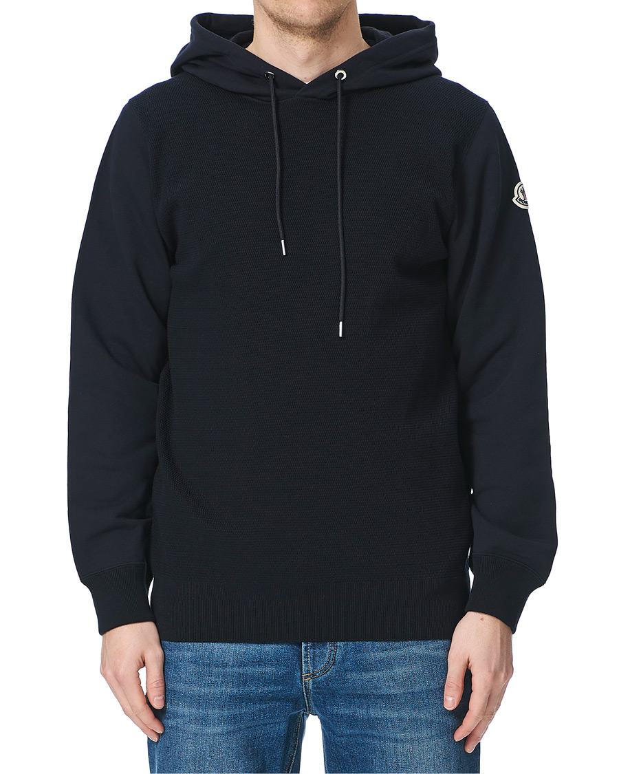 Men | Sweaters & Knitwear | Moncler | Girocollo Hoodie Navy