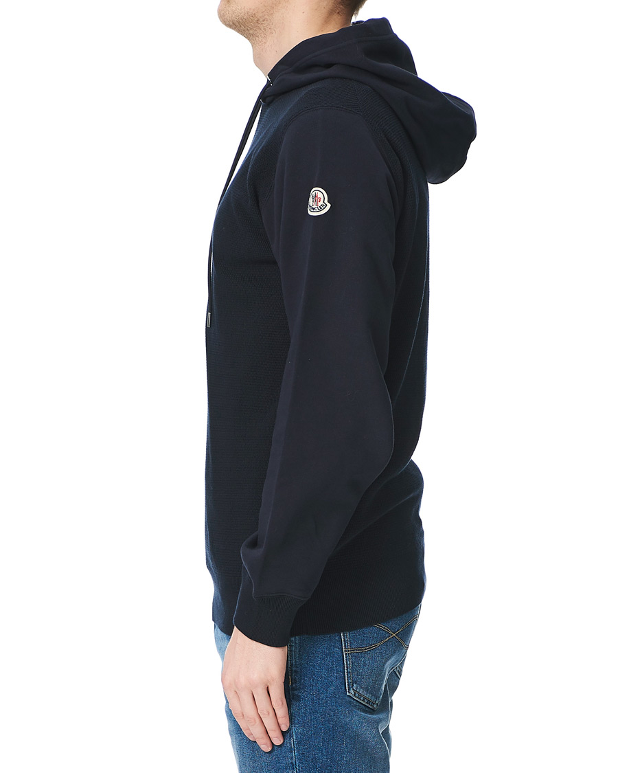 Men | Sweaters & Knitwear | Moncler | Girocollo Hoodie Navy