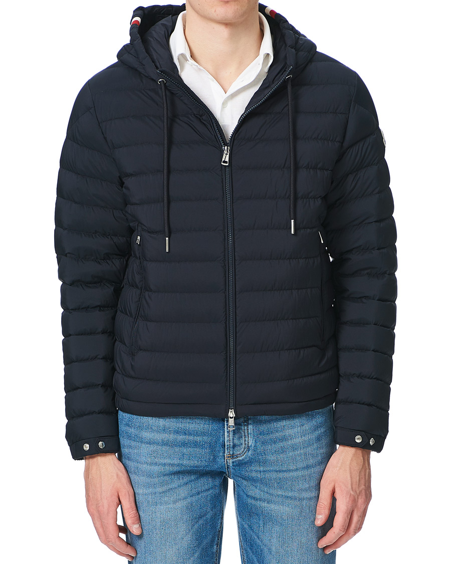 Men | Coats & Jackets | Moncler | Eus Down Hooded Jacket Navy