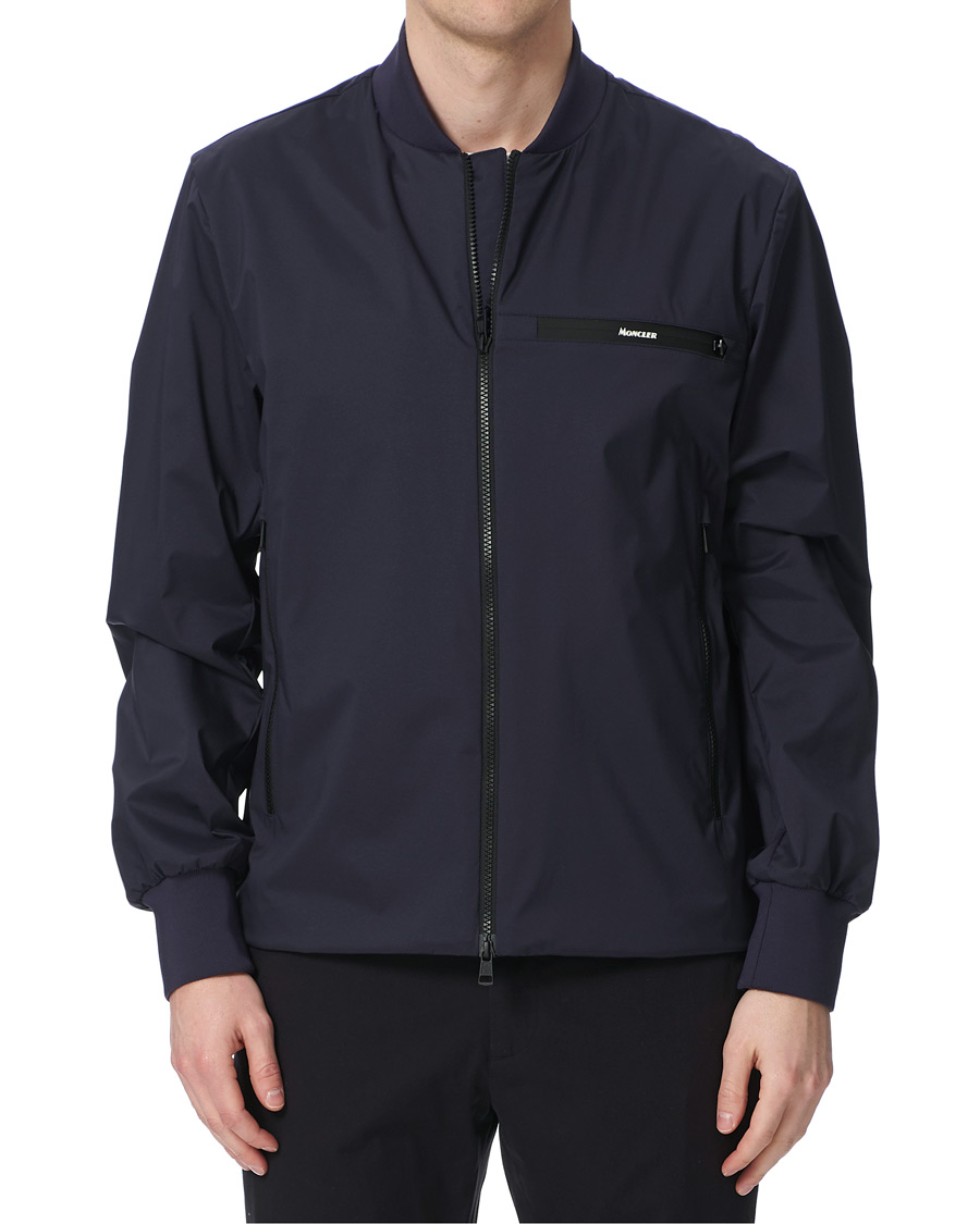 Men | Coats & Jackets | Moncler | Leos Bomber Jacket Navy