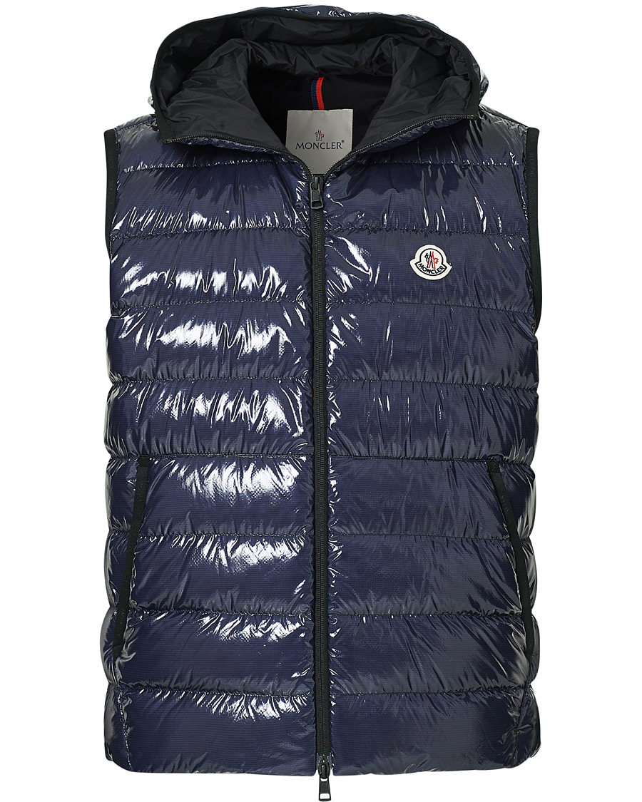 Men | Coats & Jackets | Moncler | Lappe Down Ripstop Vest Navy