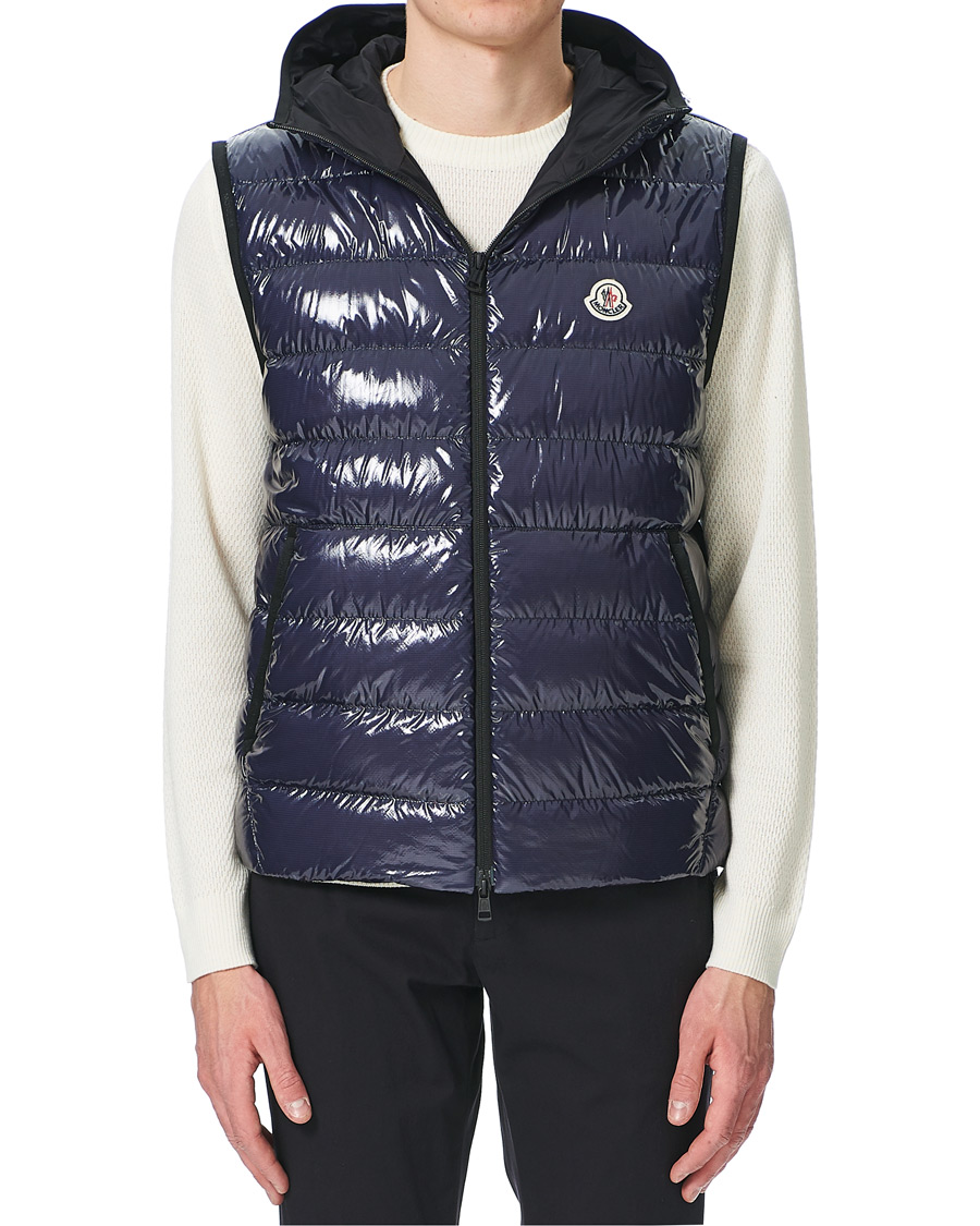 Men | Coats & Jackets | Moncler | Lappe Down Ripstop Vest Navy