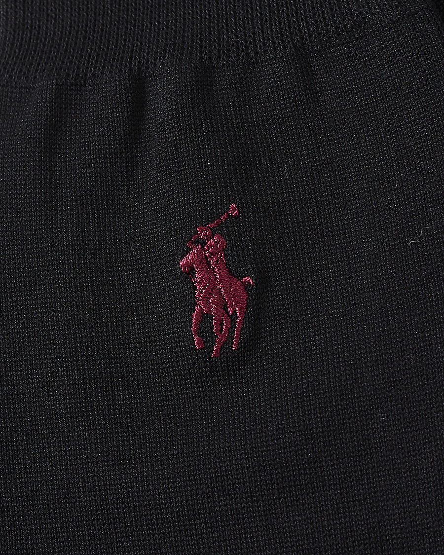 Men | Underwear & Socks | Polo Ralph Lauren | 2-Pack Mercerized Cotton Socks Black