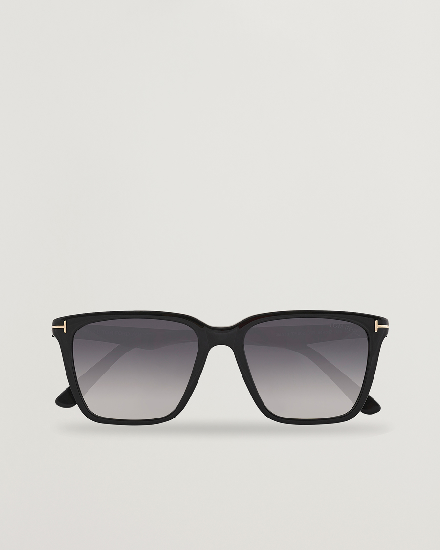 Men | Sunglasses | Tom Ford | Garrett Sunglasses Shiny Black/Gradient Smoke