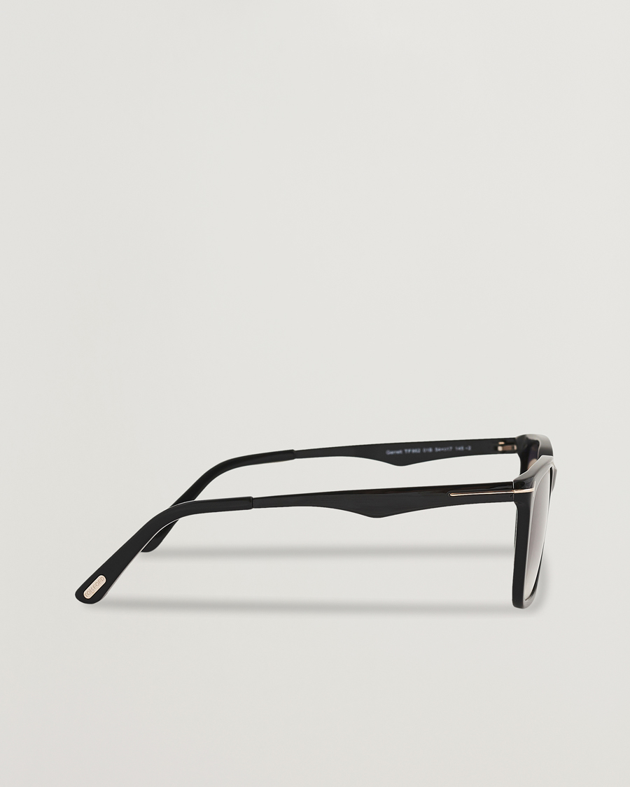 Men | Sunglasses | Tom Ford | Garrett Sunglasses Shiny Black/Gradient Smoke