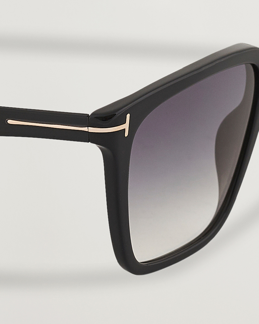 Men | Sunglasses | Tom Ford | Garrett Sunglasses Shiny Black/Gradient Smoke