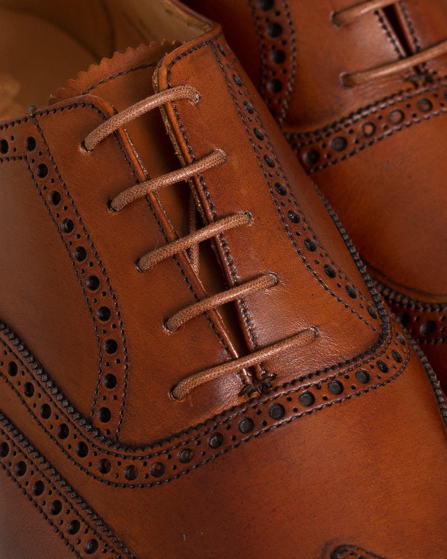 Men | Shoe Care | Saphir Medaille d'Or | Shoe Laces Thin Waxed 75cm Tobacco