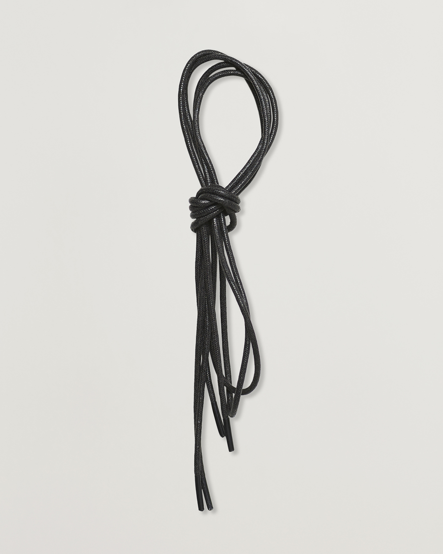 Men | Shoe Care | Saphir Medaille d'Or | Shoe Laces Thin Waxed 75cm Black